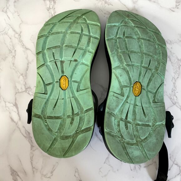 Chaco Sandals Sz‎ 6 Blue Purple Yellow Strappy Hiking Beach - Picture 6 of 10